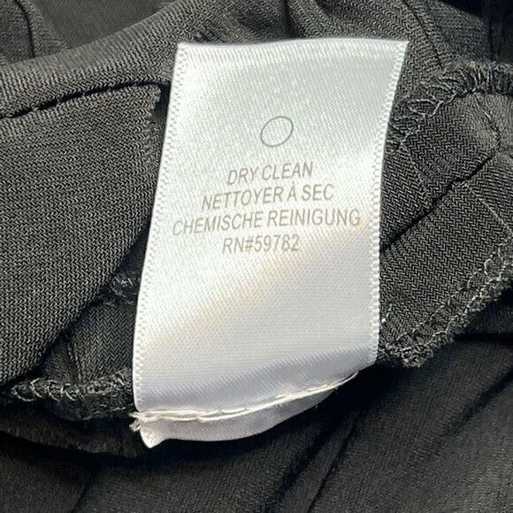 Adrianna Papell black cowl neck shutter pleat dress size 6 - Picture 16 of 16